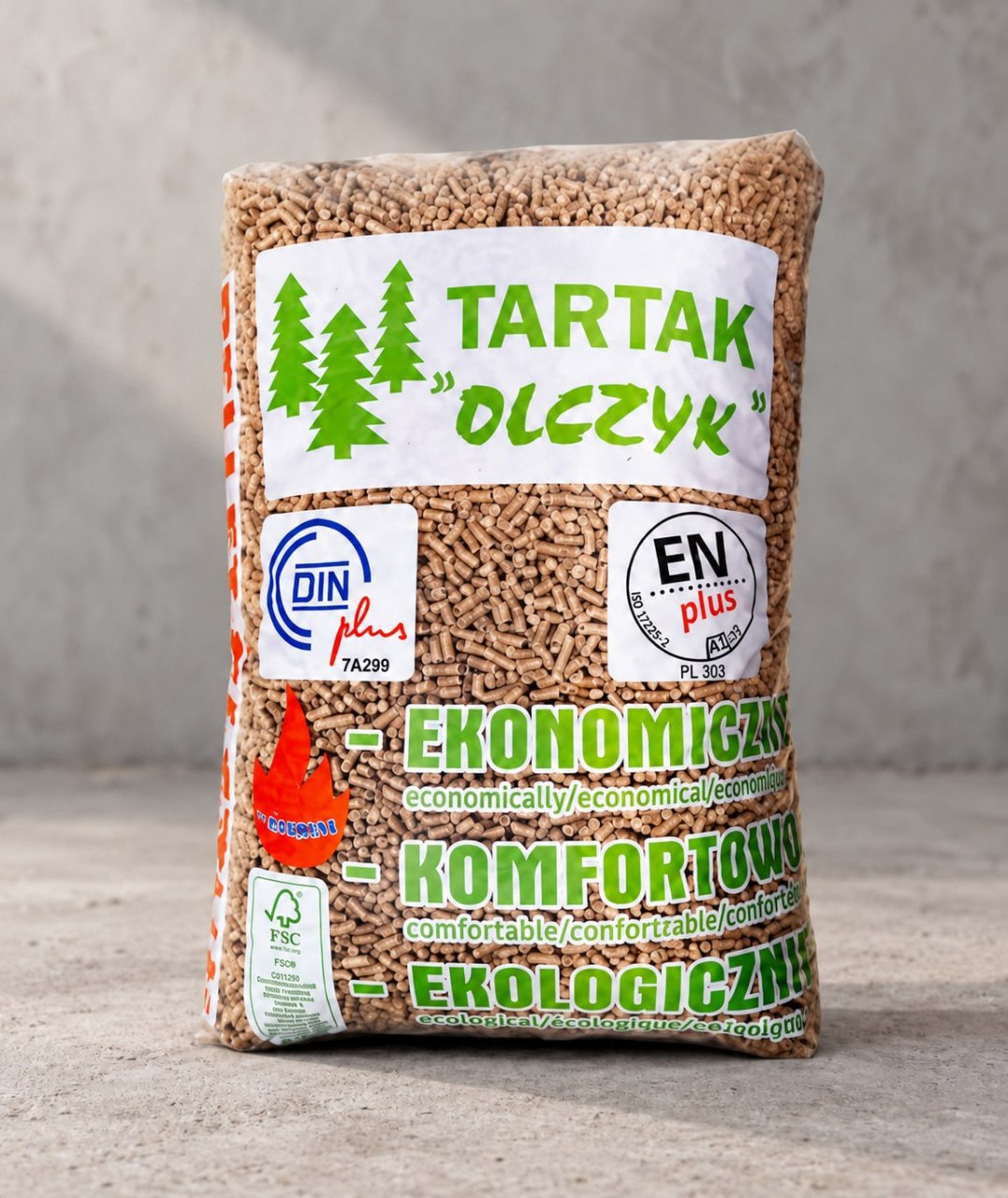 Pellet sosnowy Tartak Olczyk ENplus A1